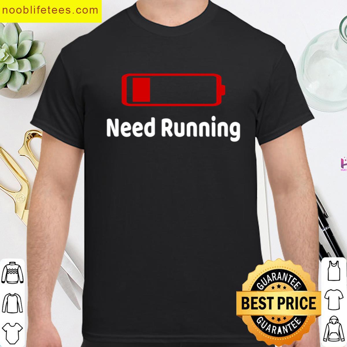 Low Battery Need Running Activities Hobbies Gift premium shirt