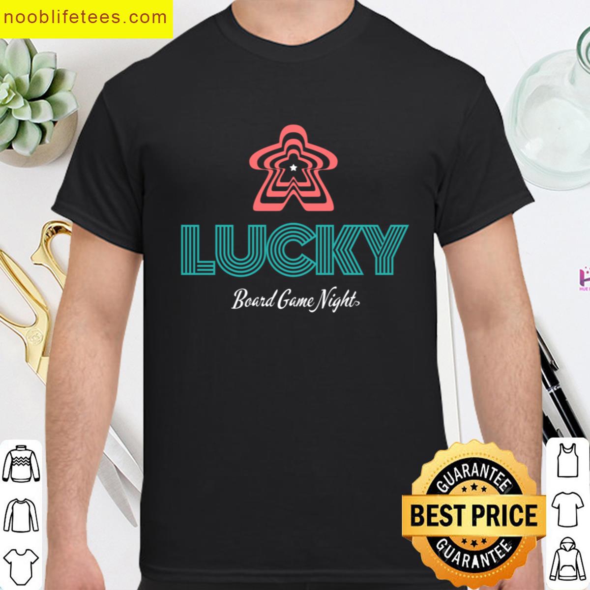 Lucky Night Of Board Games Gift For Girl premium shirt