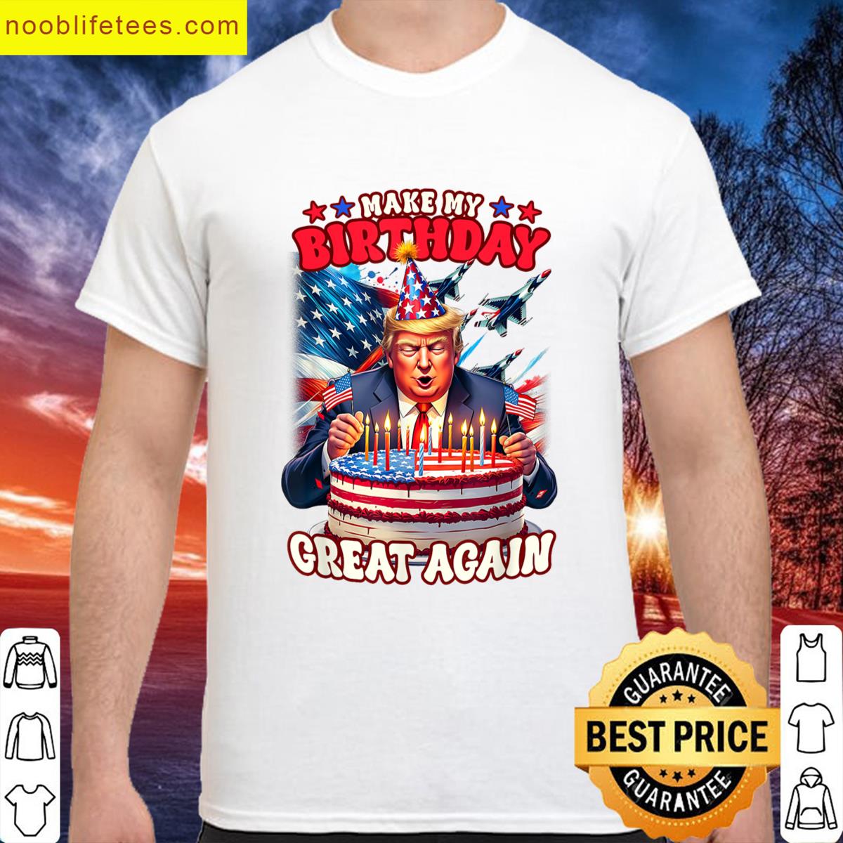 Make Your Birthday Great Again Trump Fan Birthday Gift Tee premium shirt