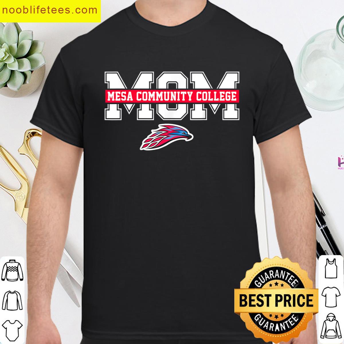 Mesa Community College Mom Mother Arch Vintage Design Women premium shirt