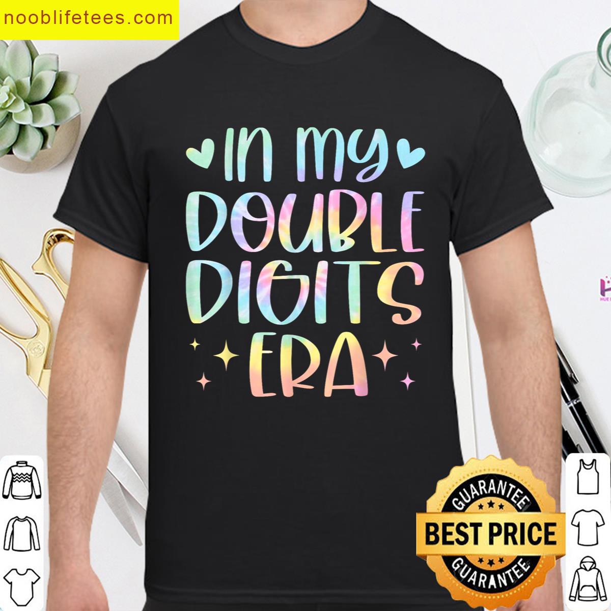My Double Digits Era Birthday Era For Women Girls premium shirt