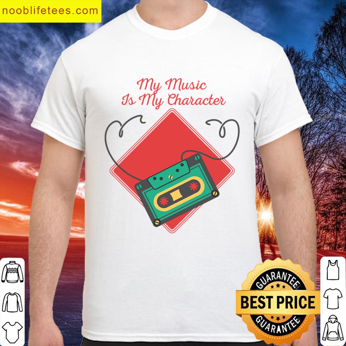 My Music Is My Character premium shirt