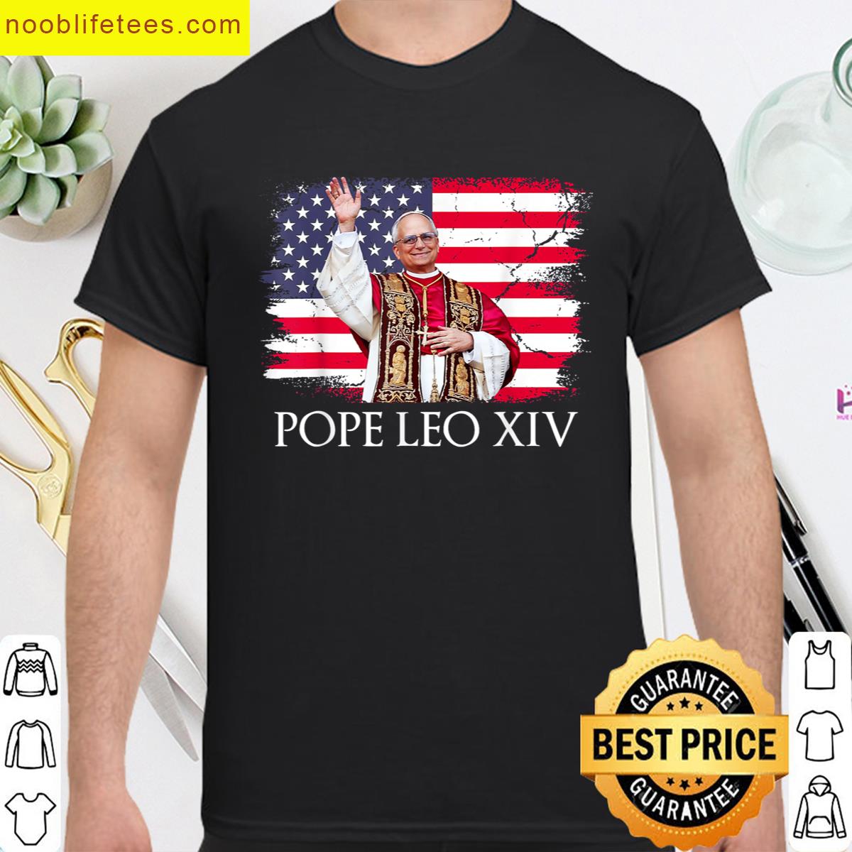 New Pope Leo Xiv Robert American Flag premium shirt