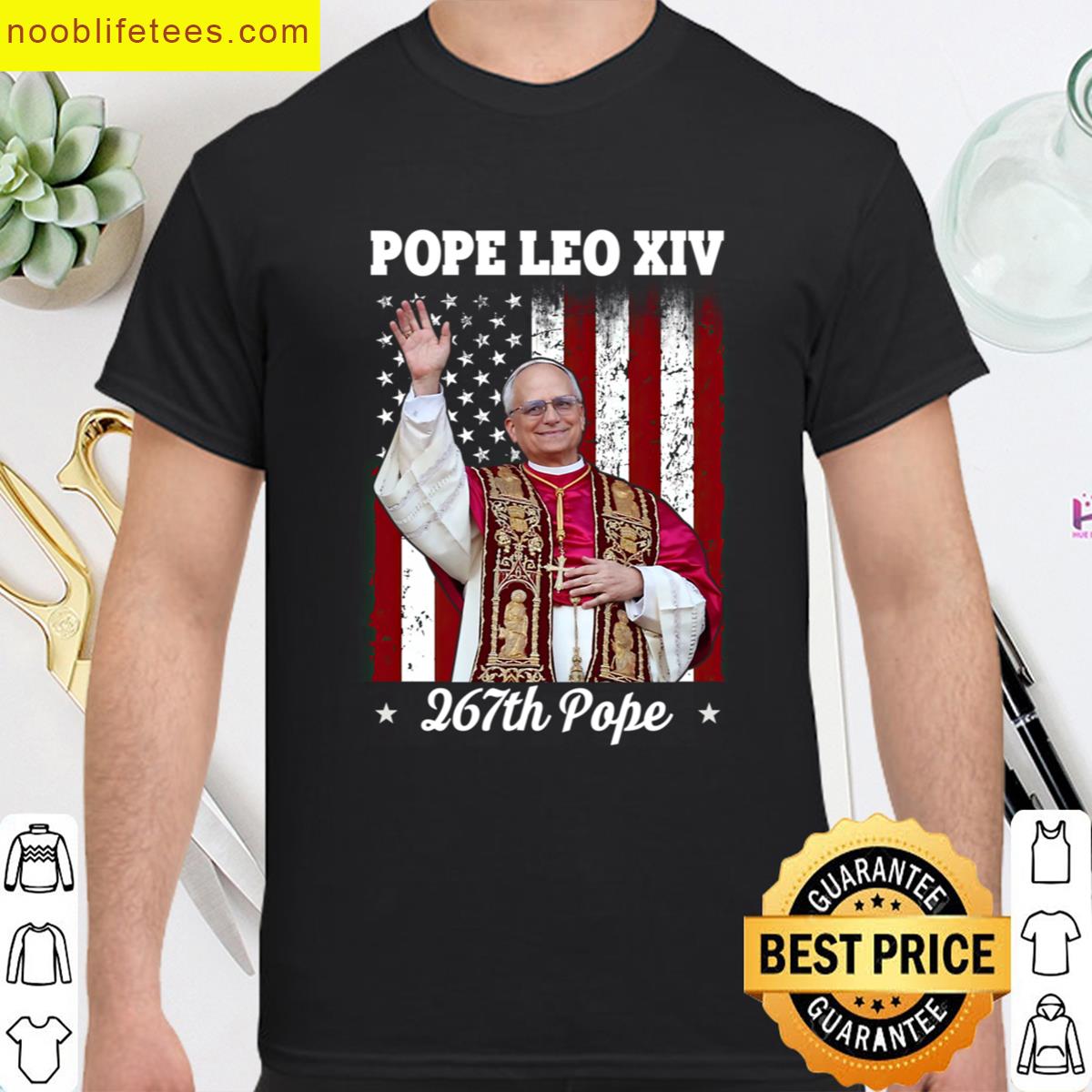 New Pope Leo Xiv Robert Prevost American Flag premium shirt