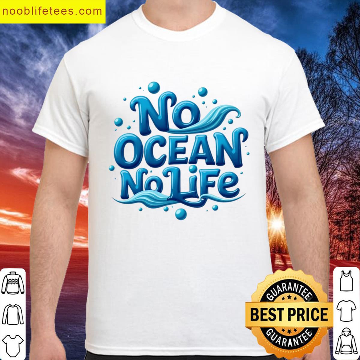 No Ocean No Life Oversized premium shirt