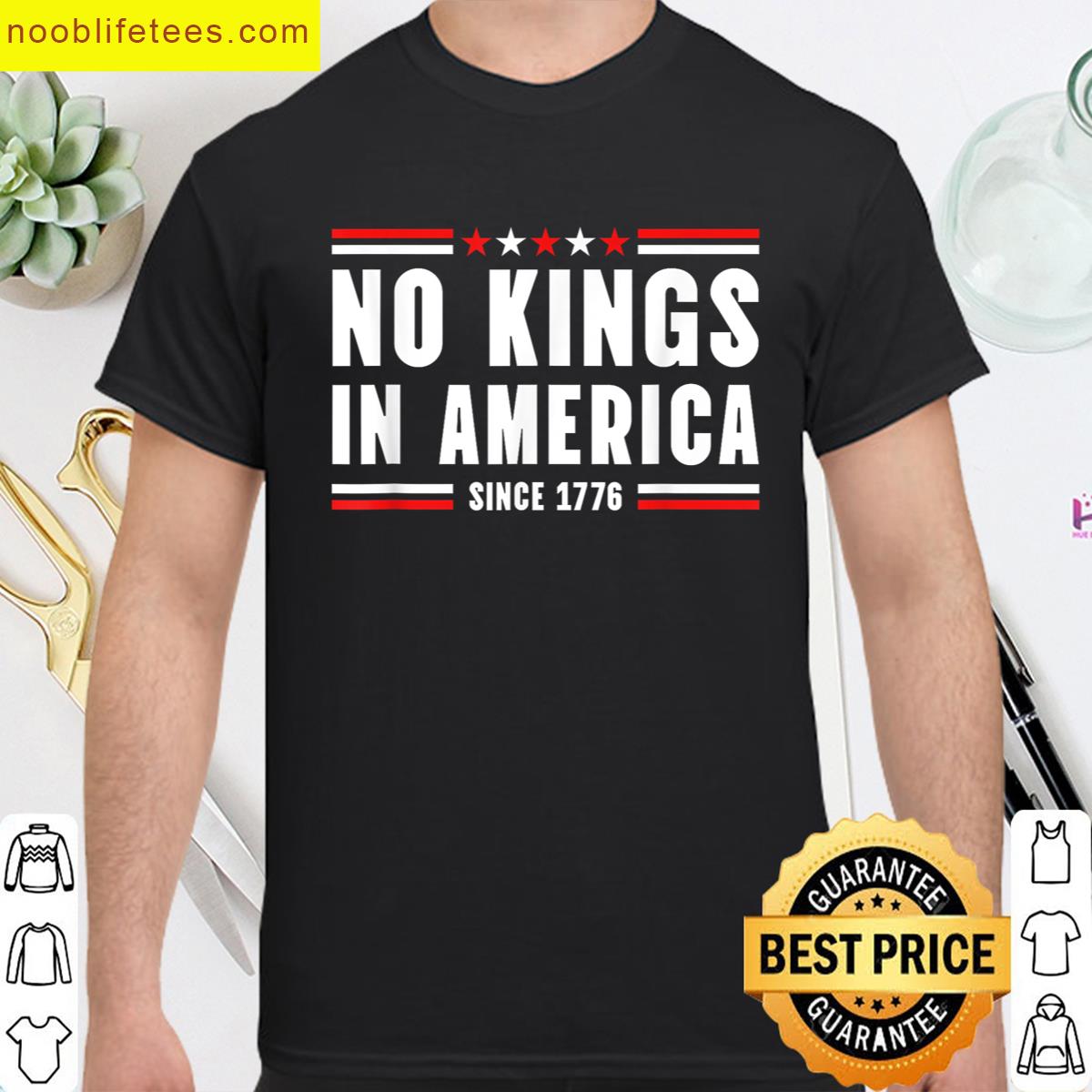 Patriotic Pro Democracy Protest June 14 No Kings In America premium shirt