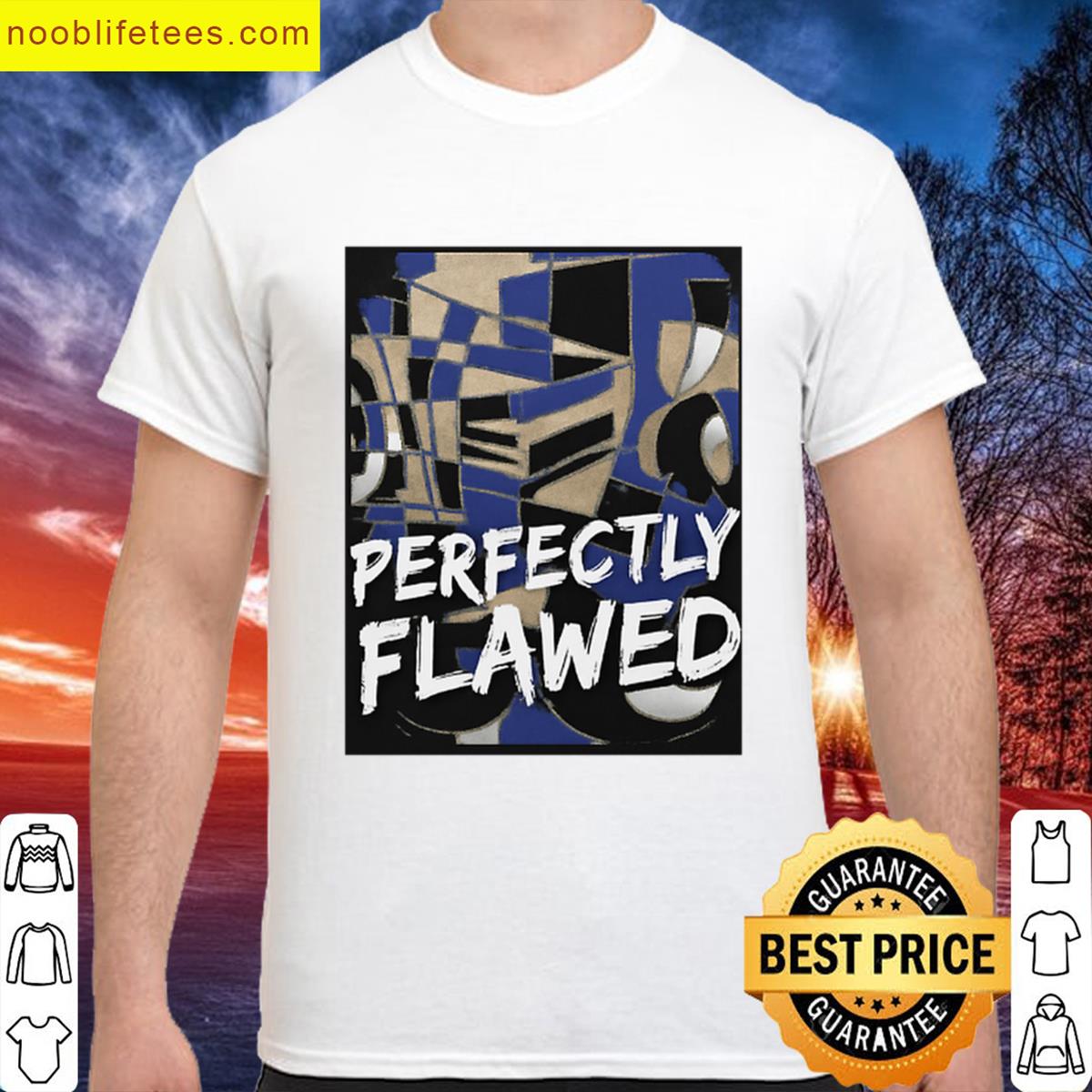Perfectly Flawed Blueblack Abstract premium shirt