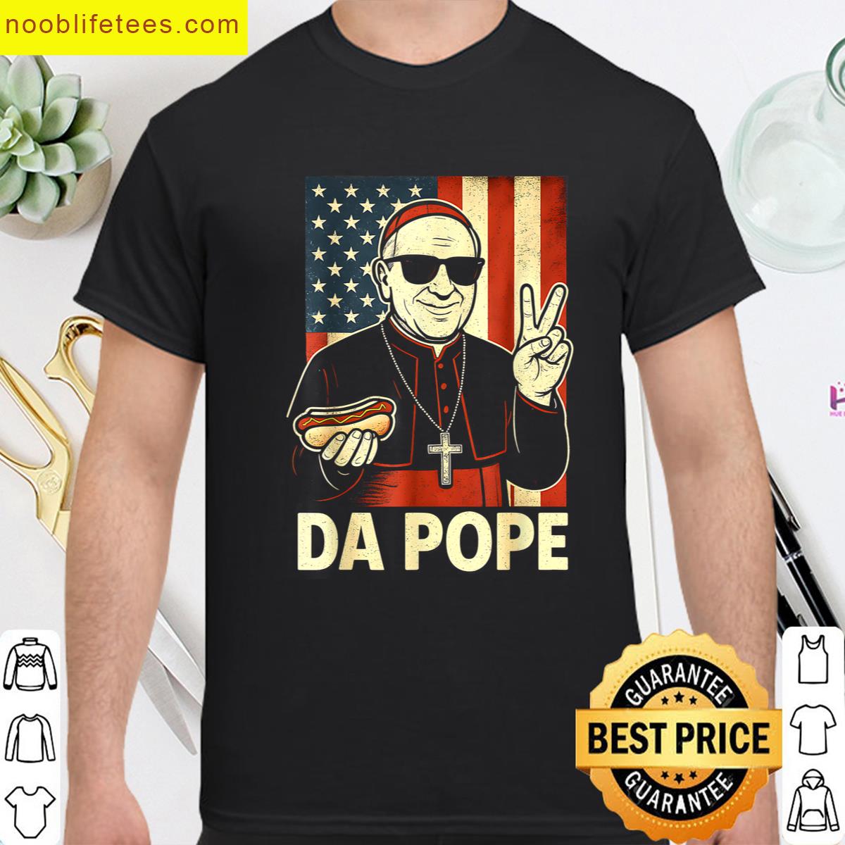 Pope From America Usa Flag Da Pope premium shirt