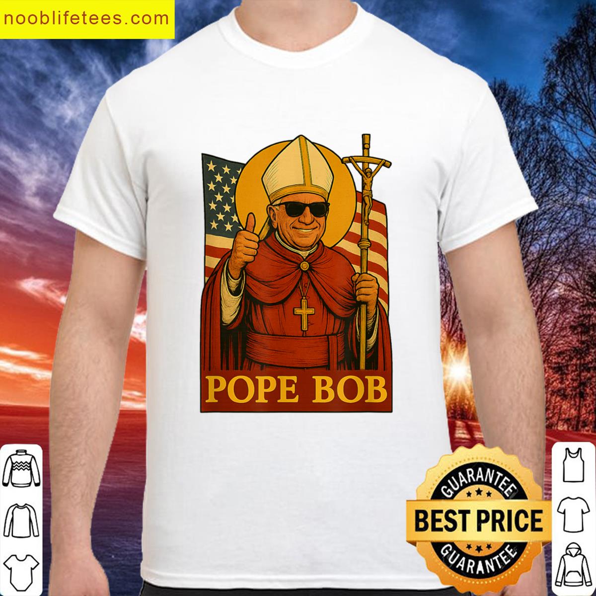 Pope Leo Pope Bob First American Pope Vintage Papal Icon premium shirt