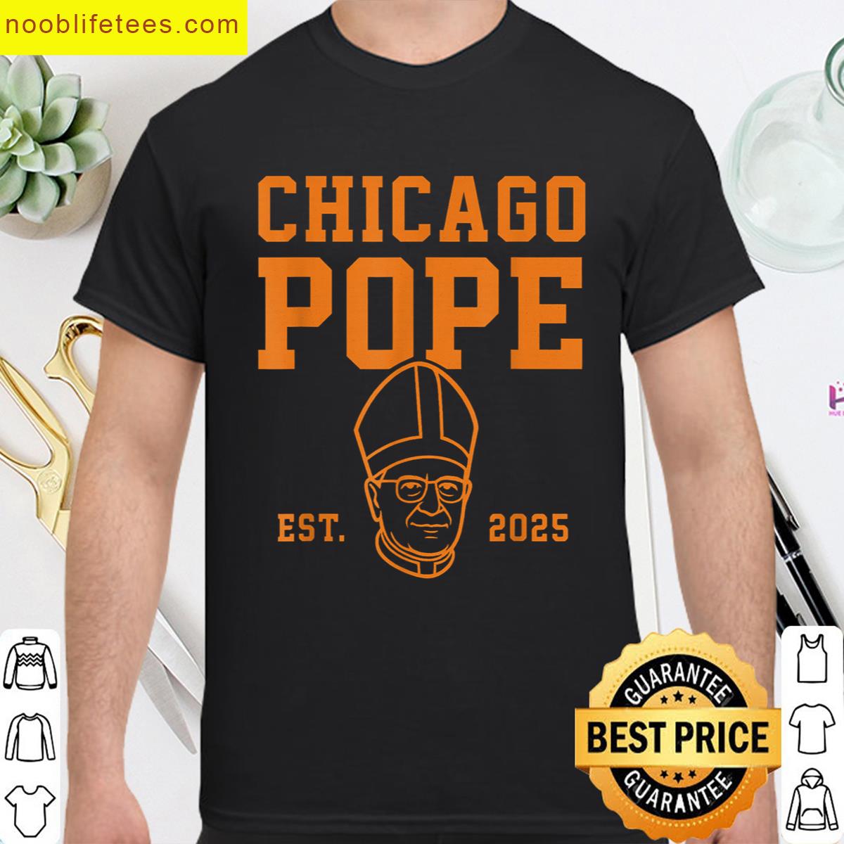 Pope Leo Xiv American Chicago Pope Est 2025 Da Pope Design premium shirt