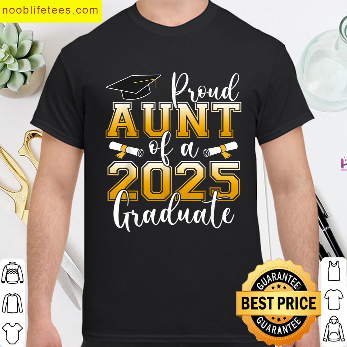 Proud Aunt Of A 2025 Graduate Senior Graduation Women premium shirt