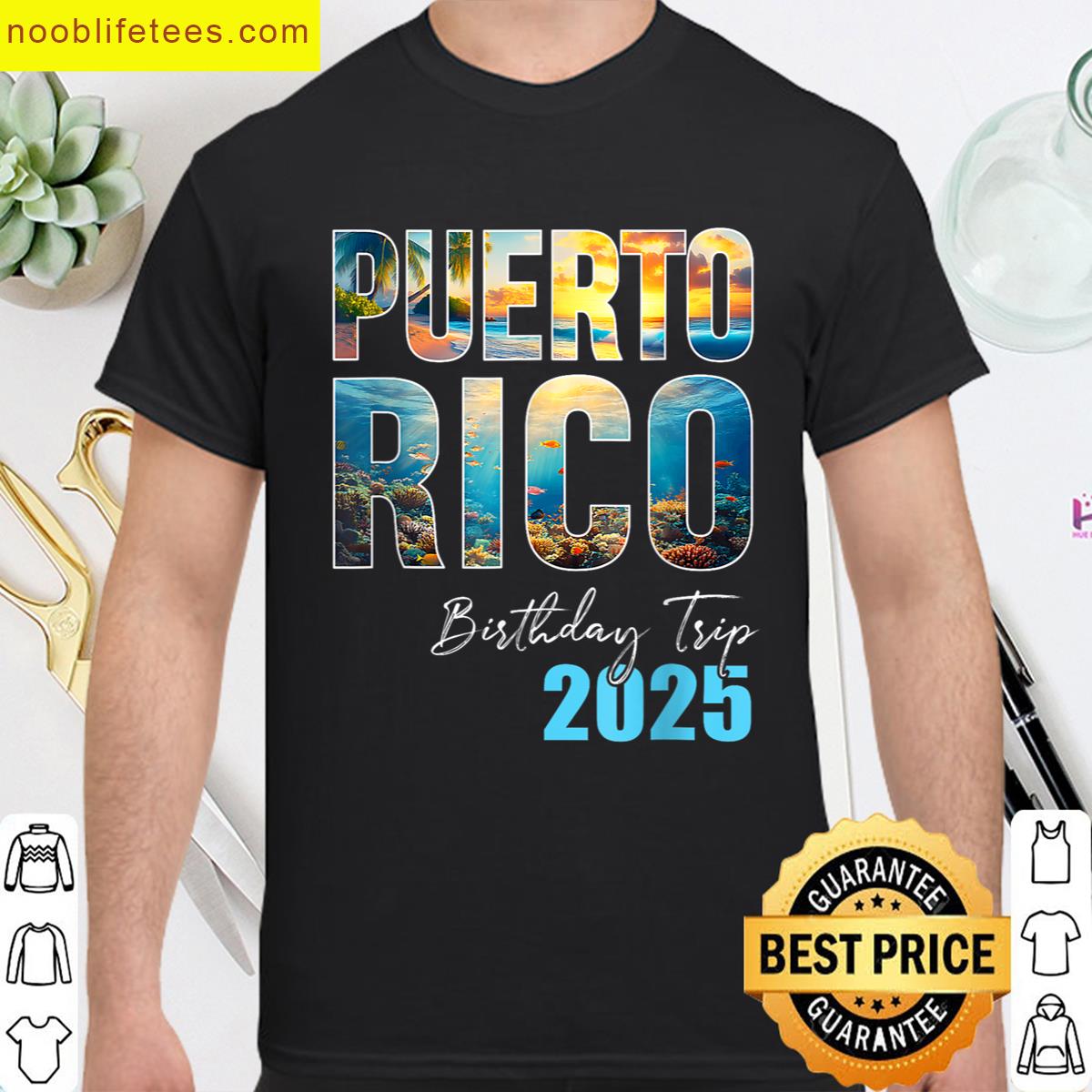 Puerto Rico Birthday Trip 2025 Vacation Party Crew Cruise premium shirt