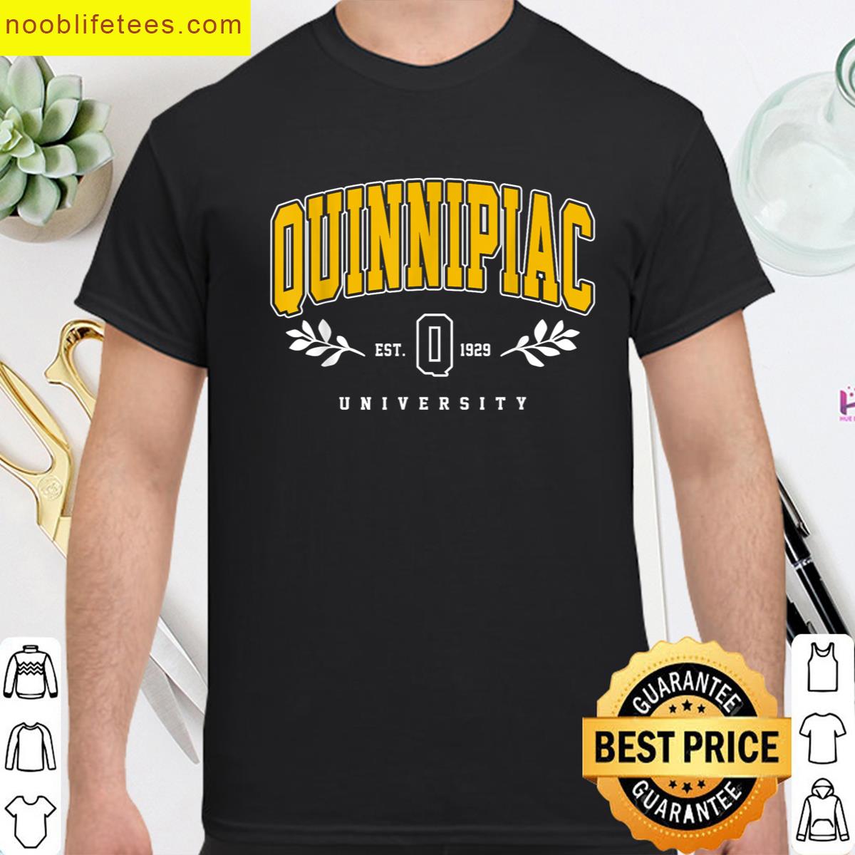 Quinnipiac Arch Athletic Vintage Sports Tee Men Women premium shirt