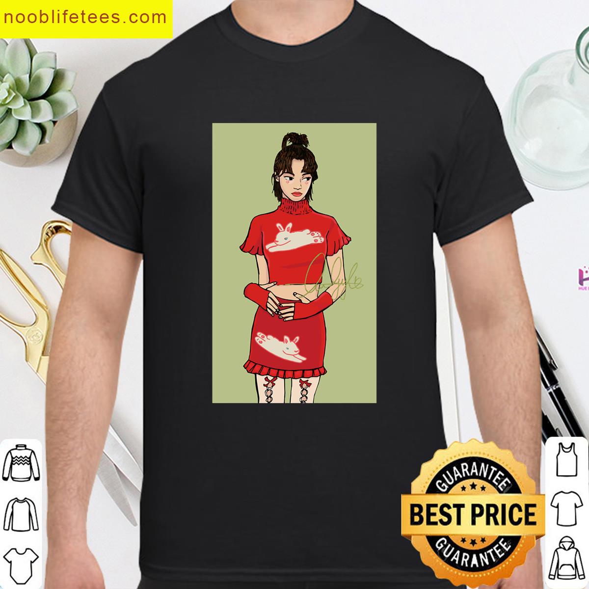 Red Girl Oversized premium shirt