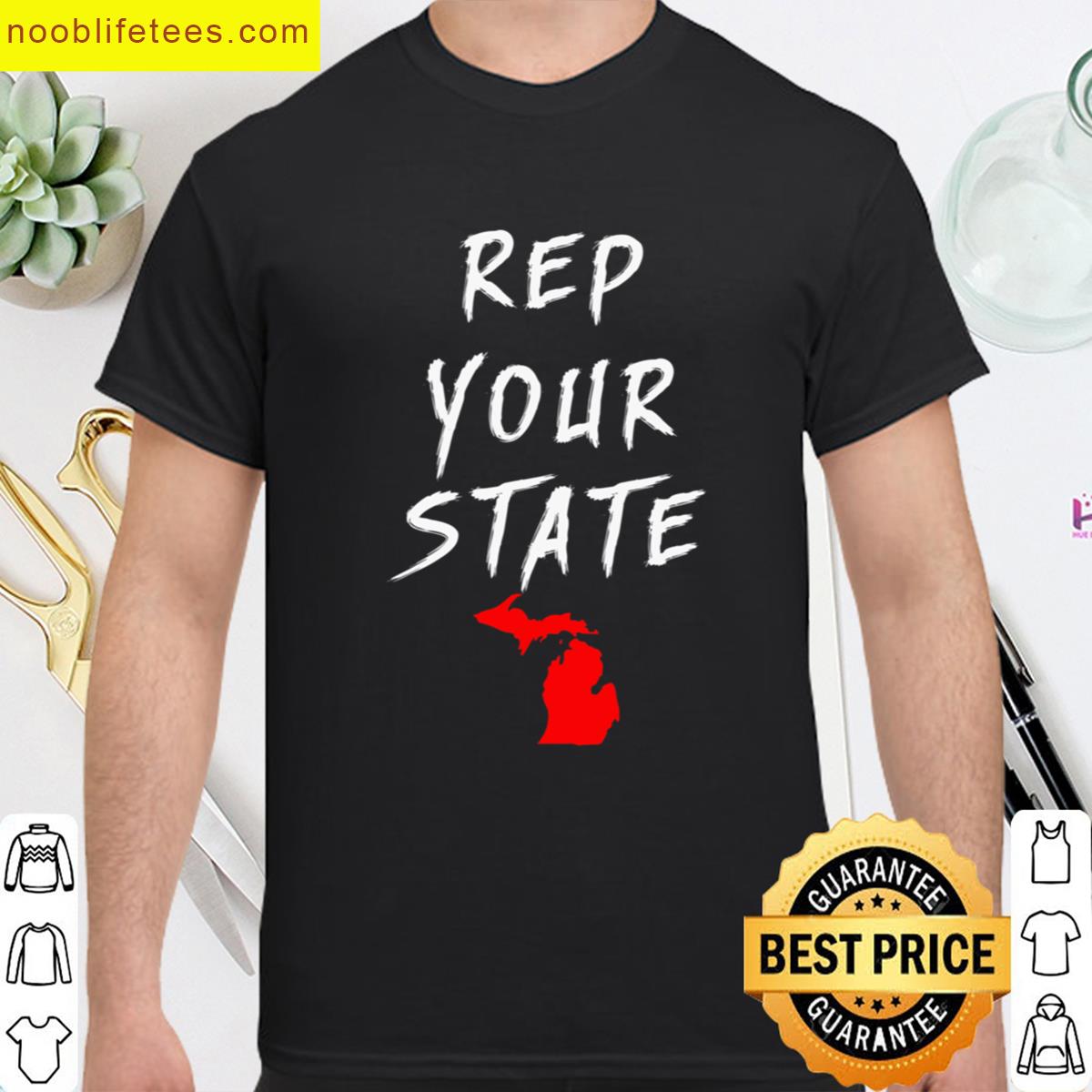 Rep Your State Michigan premium shirt