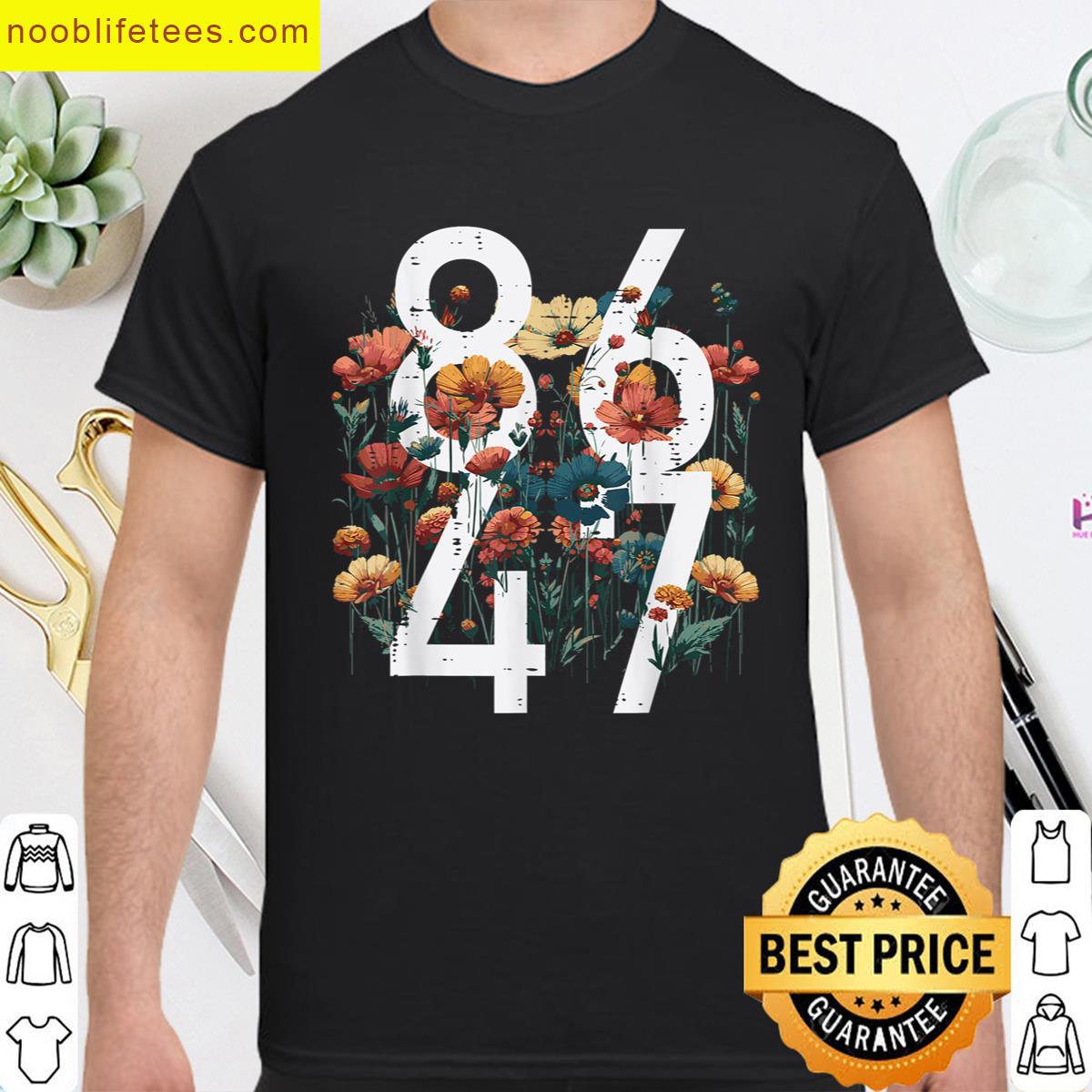 Resist 86 47 Flowers Poppy Protest Women Kids Men premium shirt