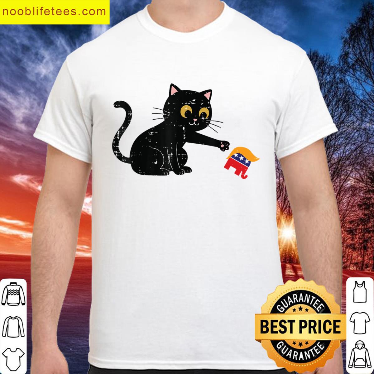Resist Cat Tipping Elephant Funny Protest Women Men Kid premium shirt
