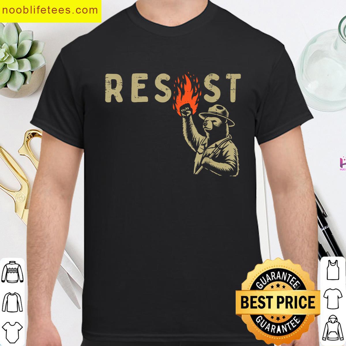 Resist Fist Bear Protest Civil Rights Equality Women Men Kid premium shirt