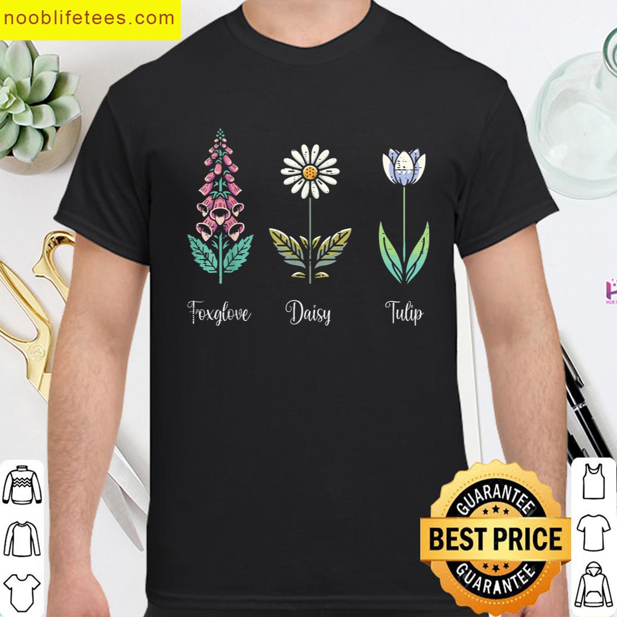 Resist Flowers Foxglove Daisy Tulip Anti Women Men premium shirt