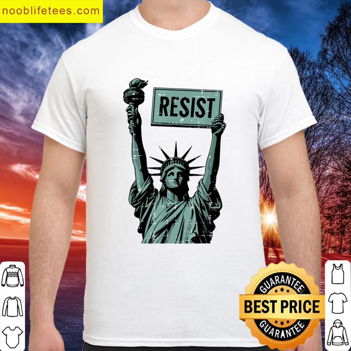 Resist Satue Of Liberty Protest Civil Rights Men Women Kids premium shirt