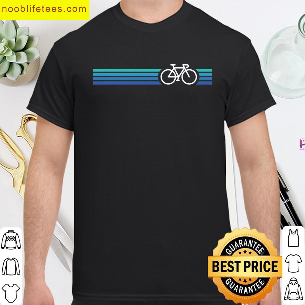 Retro Biking Style Blue premium shirt
