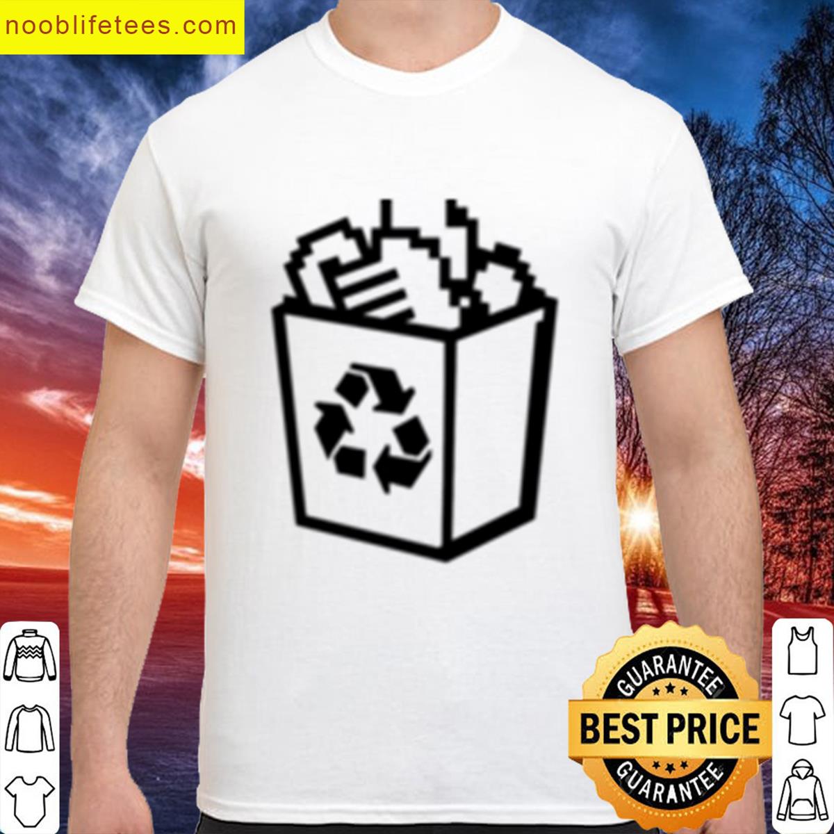 Retro Recycle Bin Overflow Oversized premium shirt