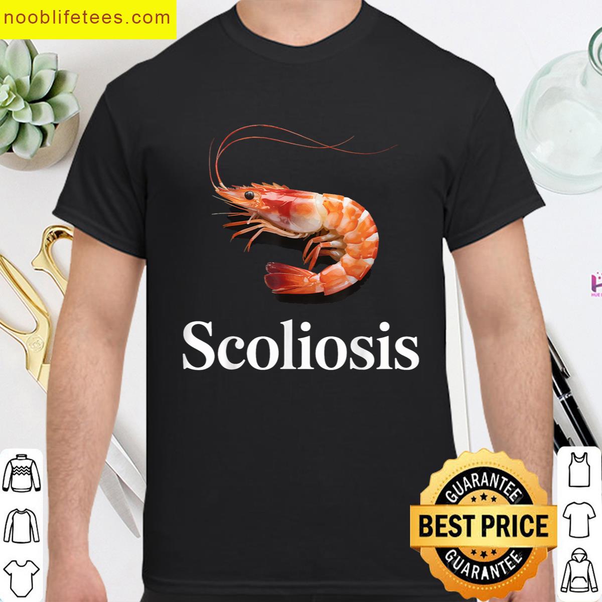 Scoliosis Shrimp premium shirt