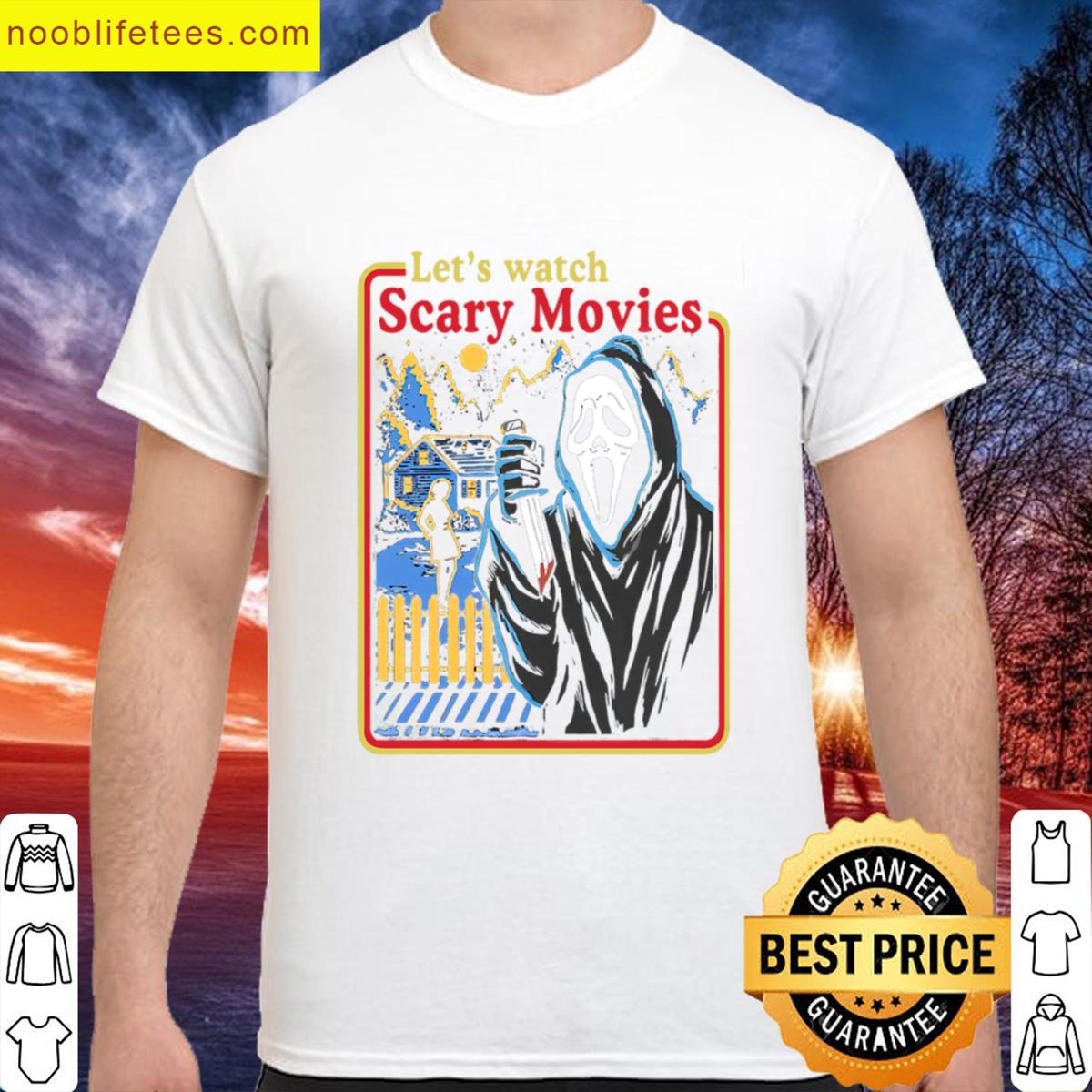 Scream Movie Ghost Face Lets Watch Scary Movies Horror Movie Active Oversized premium shirt