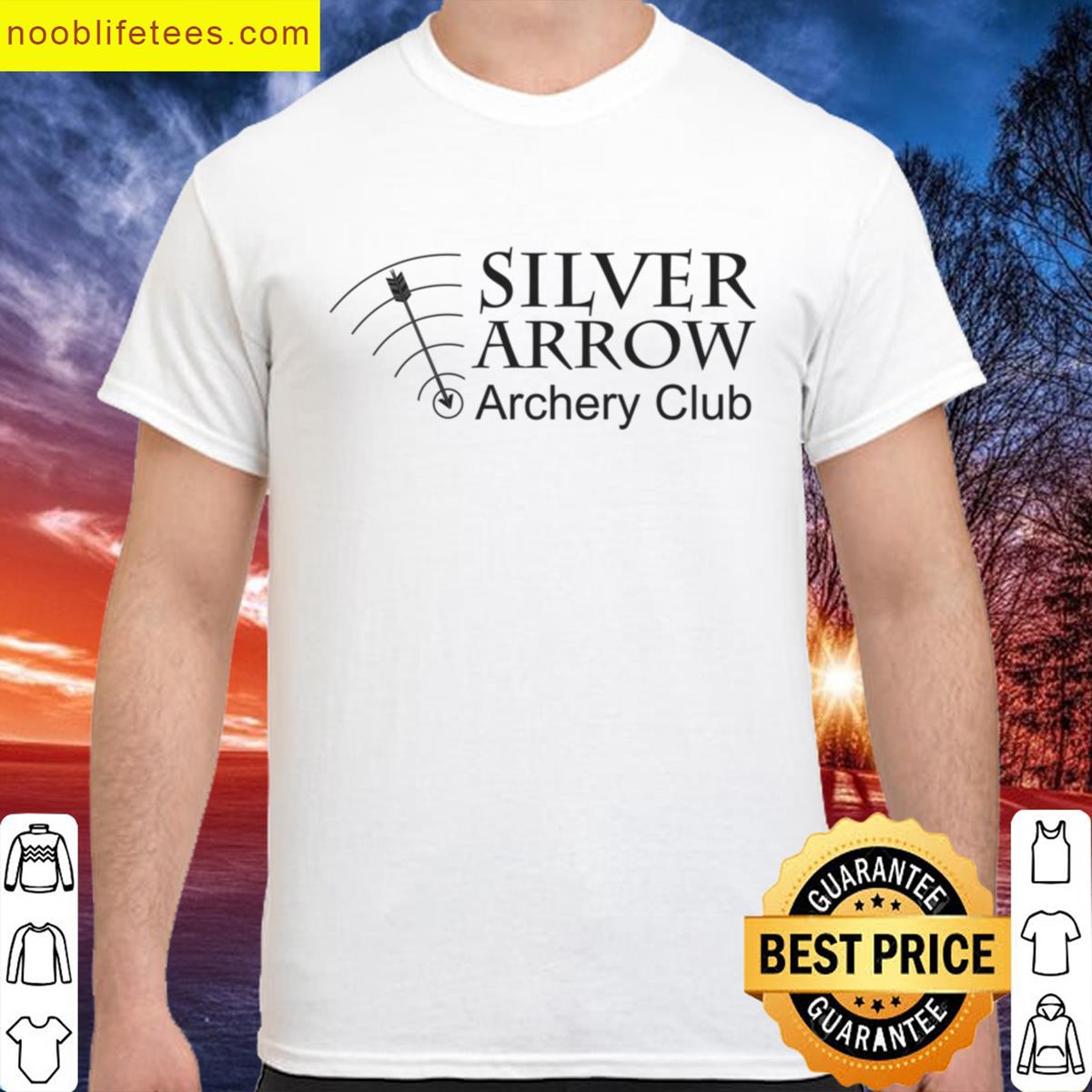 Silver Arrow Archery Club Large Logo For Club Merchandise Oversized premium shirt