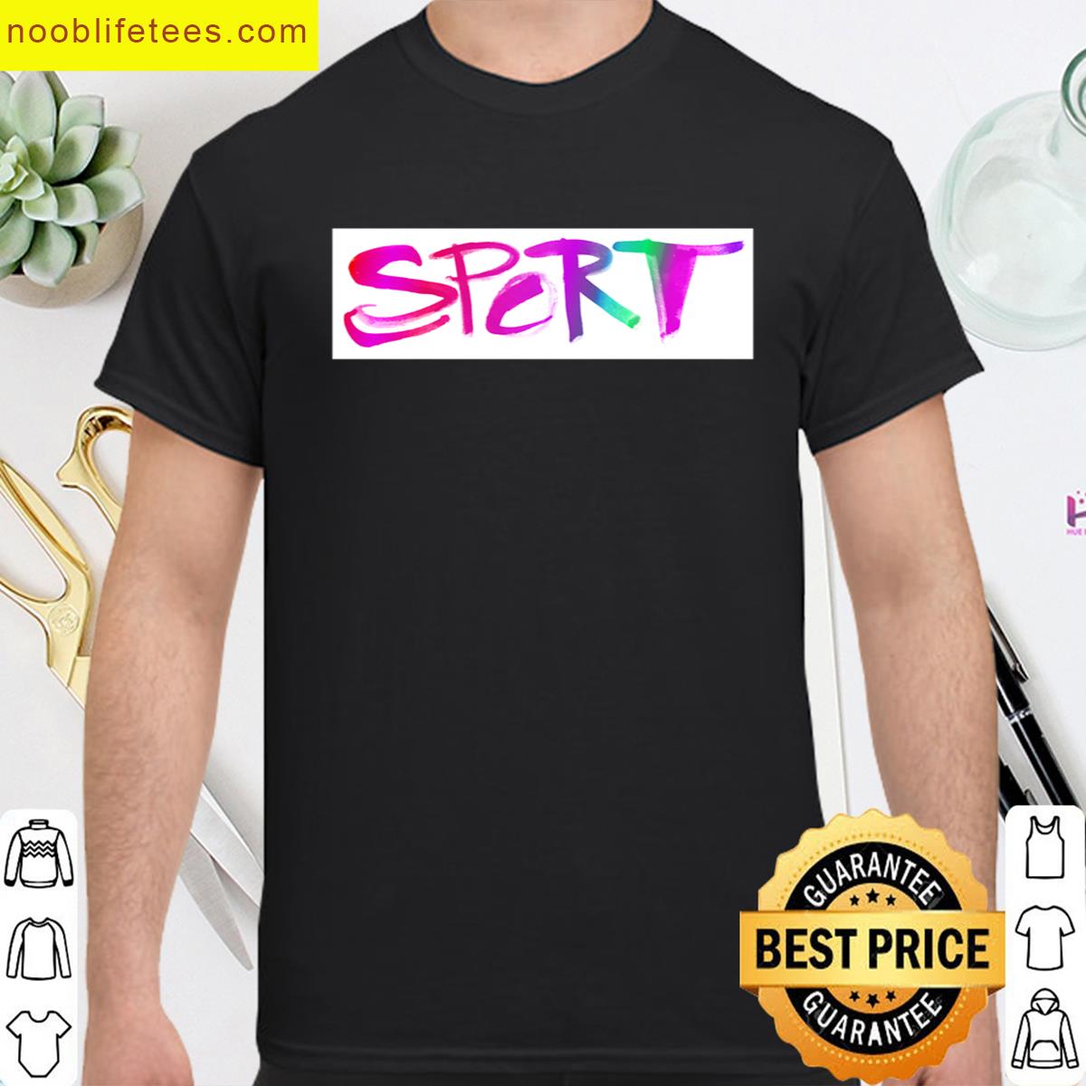 Sport Colorful Watercolor Lettering Sport Crafty Hand Lettering premium shirt
