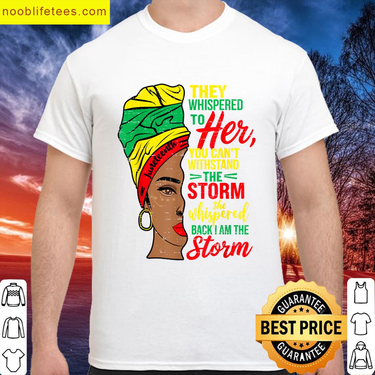 Storm Black Women Juneteenth 1865 Freedom African June 19th premium shirt
