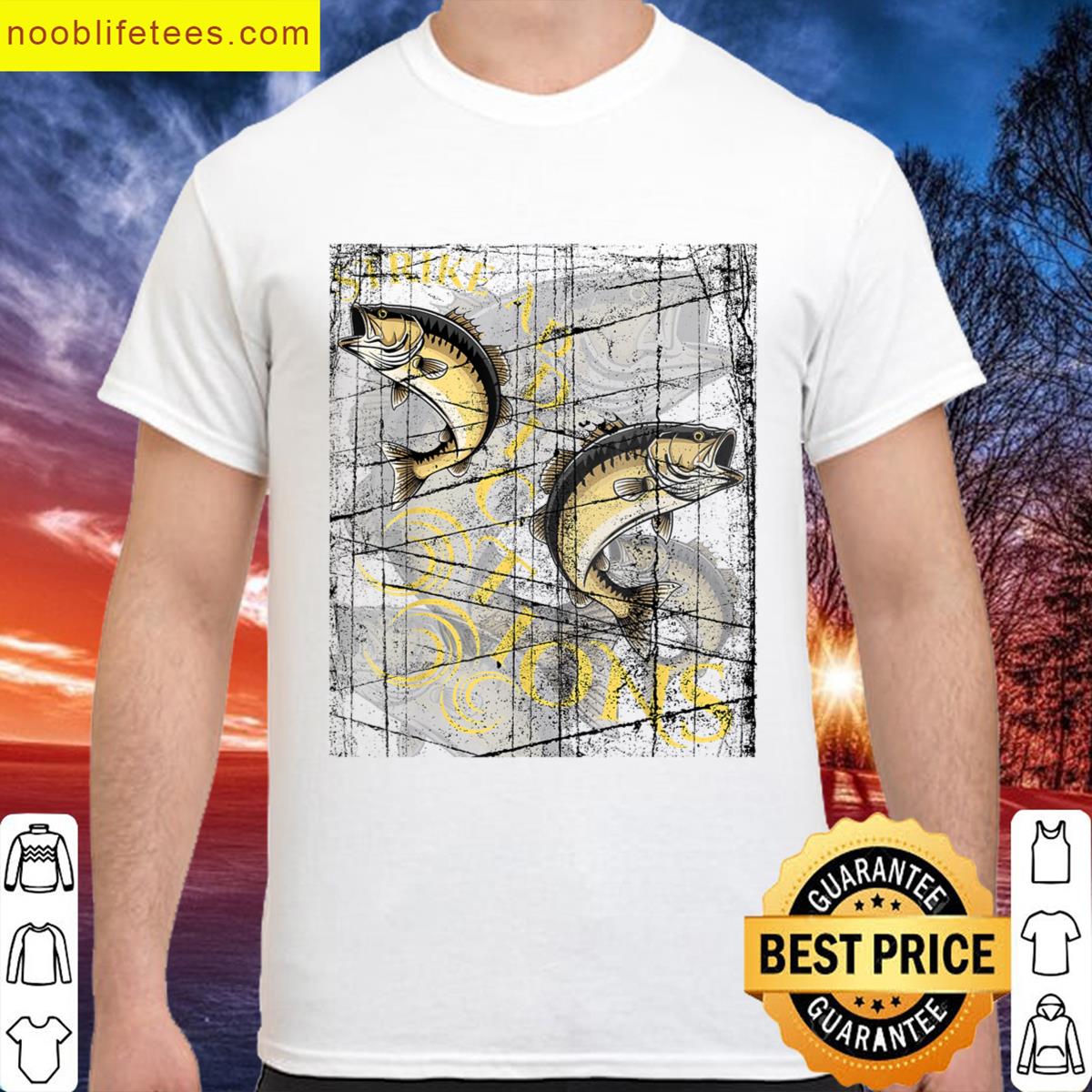 Strike Addictions Vintage Mirage Fish Design premium shirt