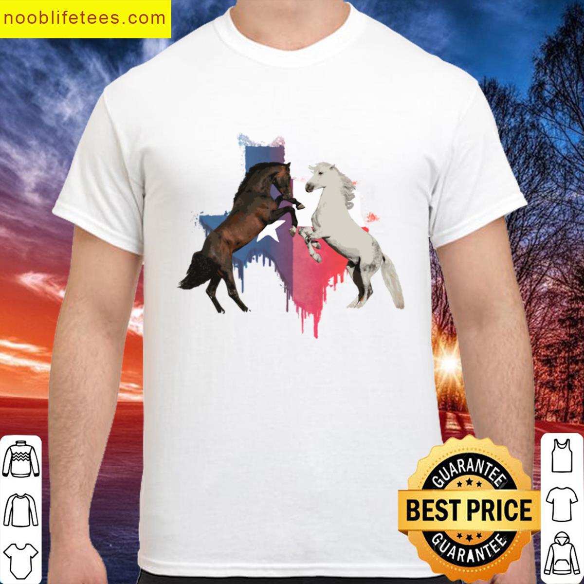 Texas Horses Oversized premium shirt