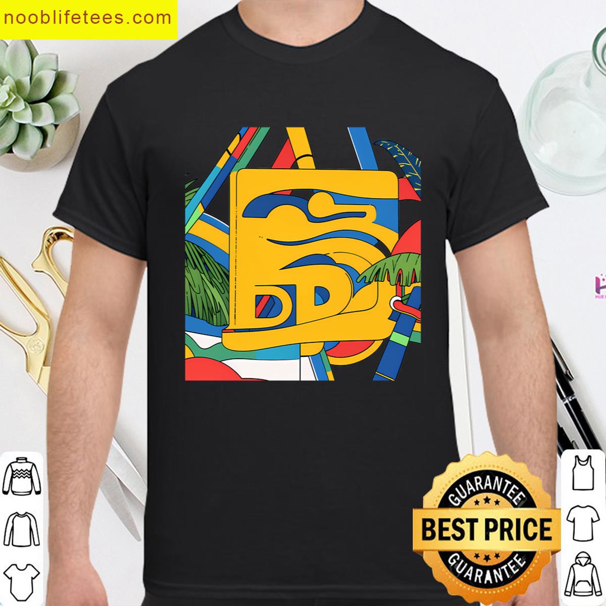 Tropical Jungle Abstract Geometries Celebrating Dynamic Visual Forms Oversized premium shirt