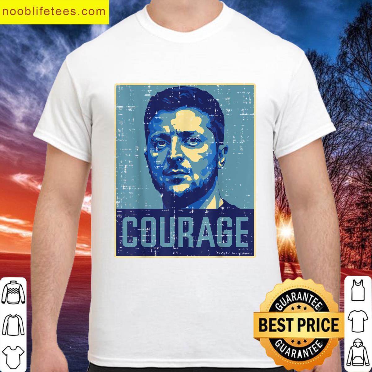 Ukraine President Zelensky Courage Ukrainian Men Women Kids premium shirt