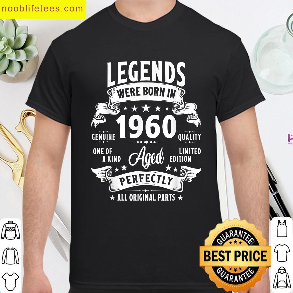 Vintage 1960 65 Year Old Gifts For Men Women 65th Birthday premium shirt