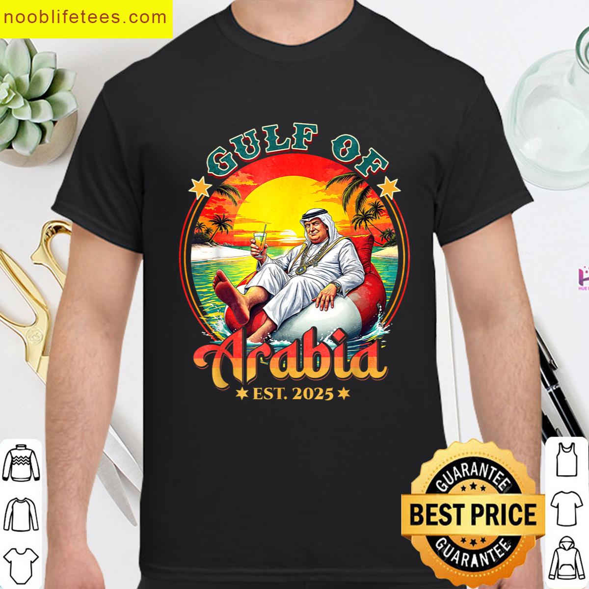 Vintage Arabian Gulf Est 2025 Retro Gulf Of Arabia Fun Trump premium shirt