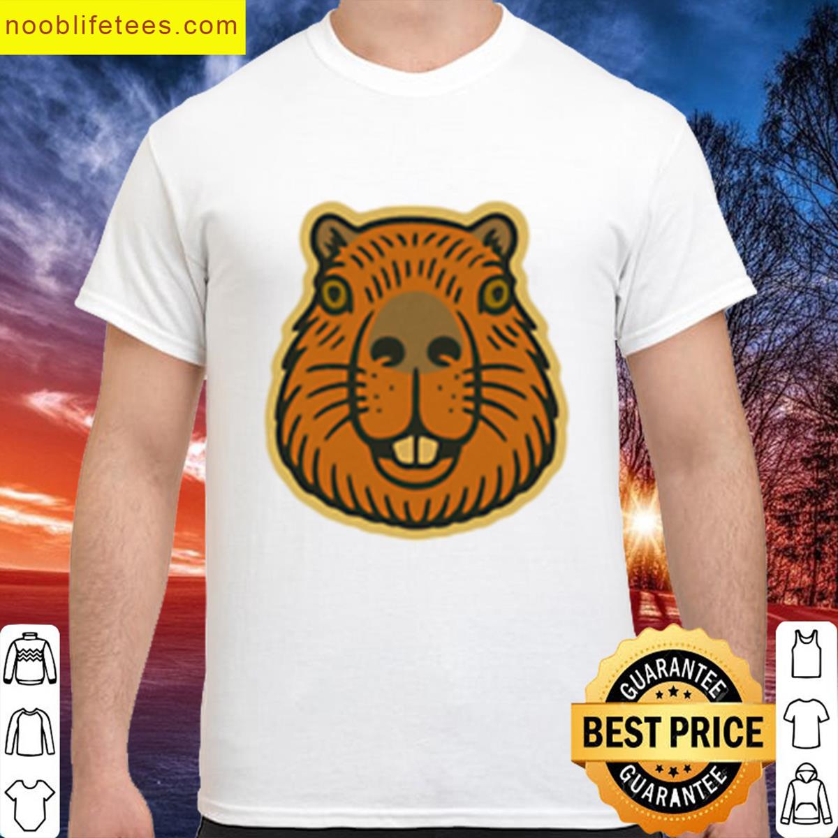 Vintage Capybara Face premium shirt
