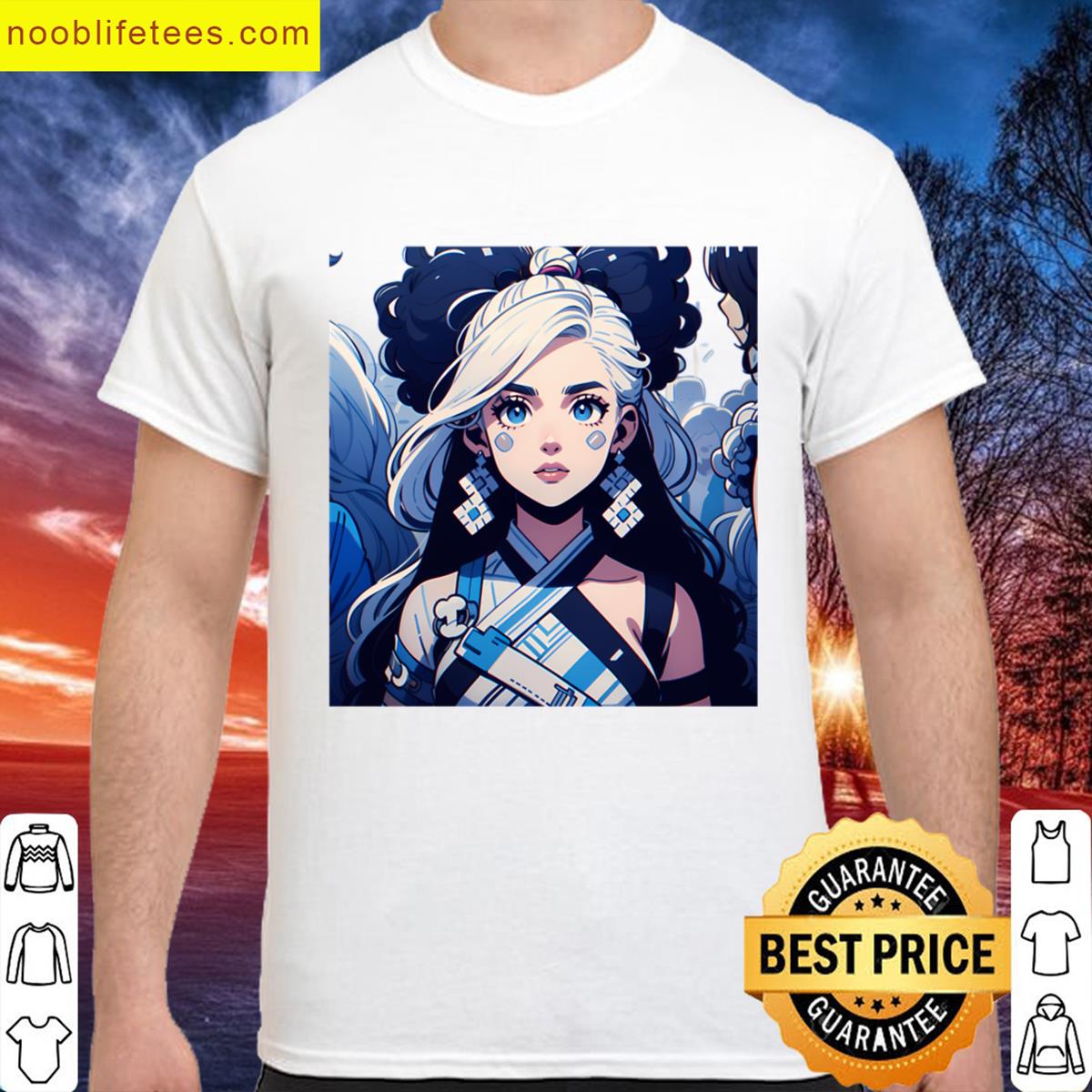 Woman Girl Animated Vibrant Characters Celebration Style Diversity Oversized premium shirt