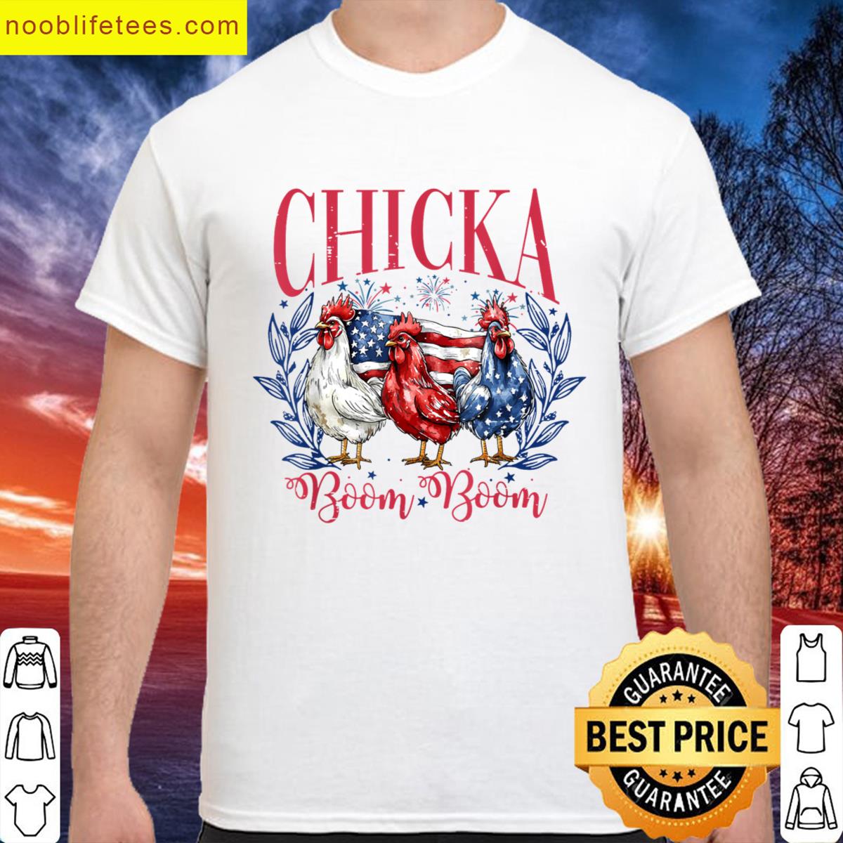 4th Of July Chicken premium shirt