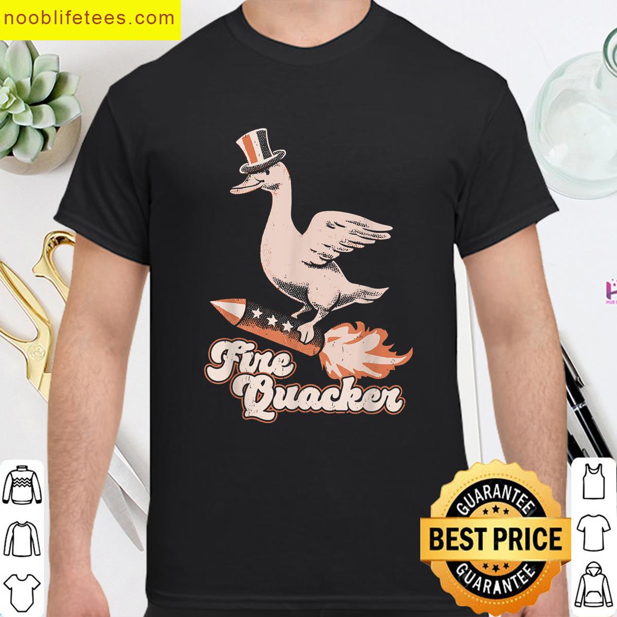 4th Of July Patriotic Tee With Duck premium shirt