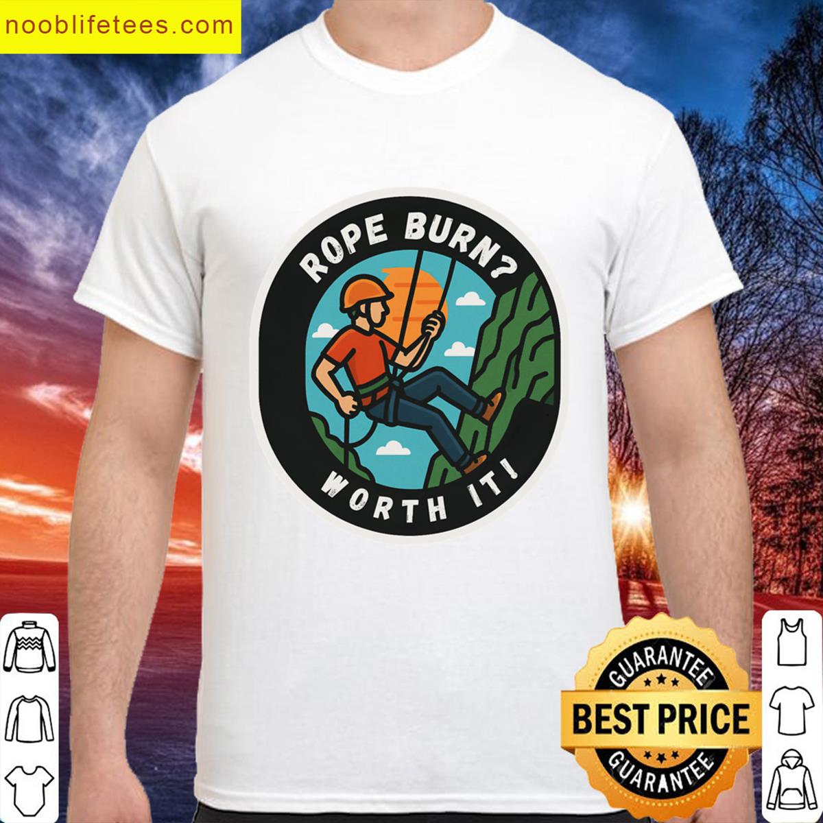 Abseiling Adventure Worth It Tee premium shirt