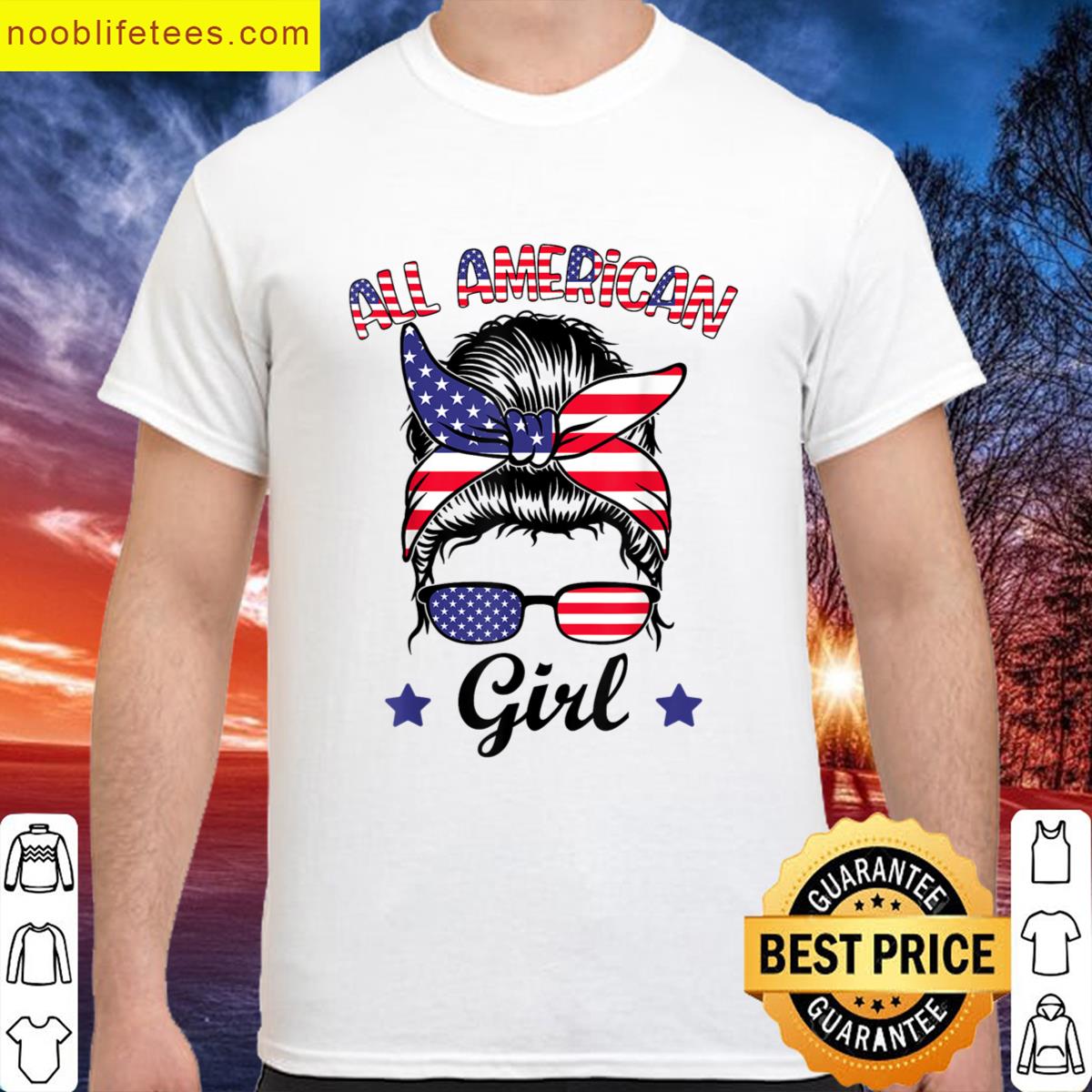 American Girls Messy Bun Tee premium shirt