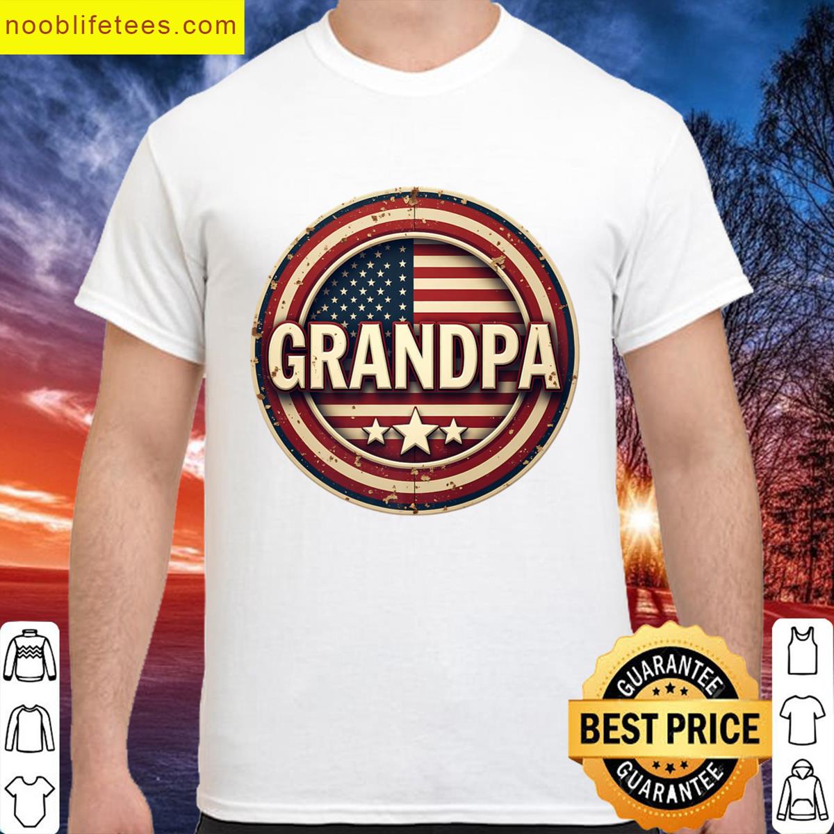 American Grandpa Patriotic Tee premium shirt
