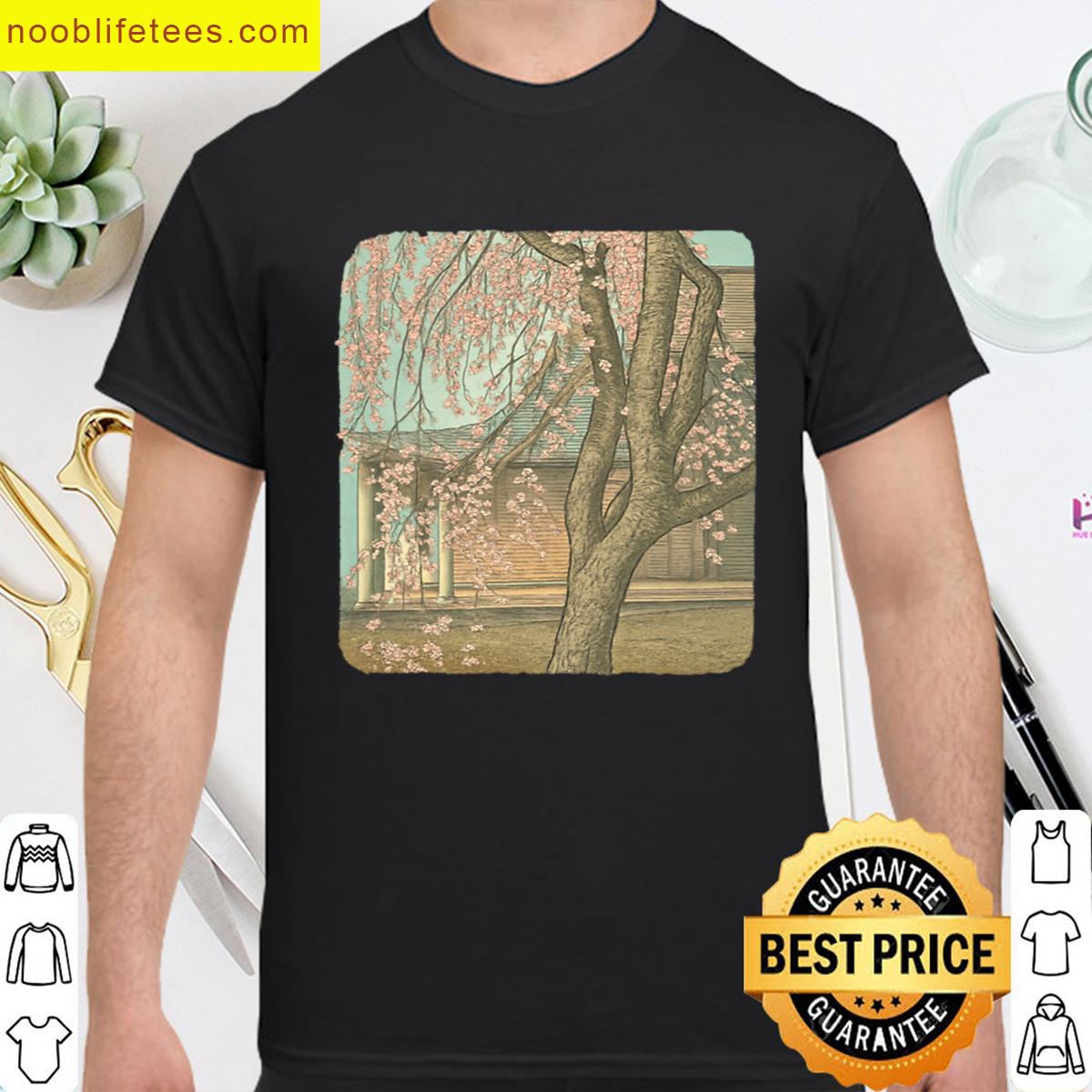 Ancient Cherry Blossom Tee Serene Vibe premium shirt
