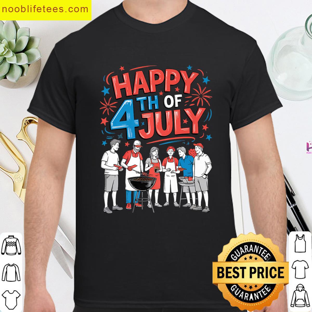 Barbecue Patriotic Funny Tee premium shirt