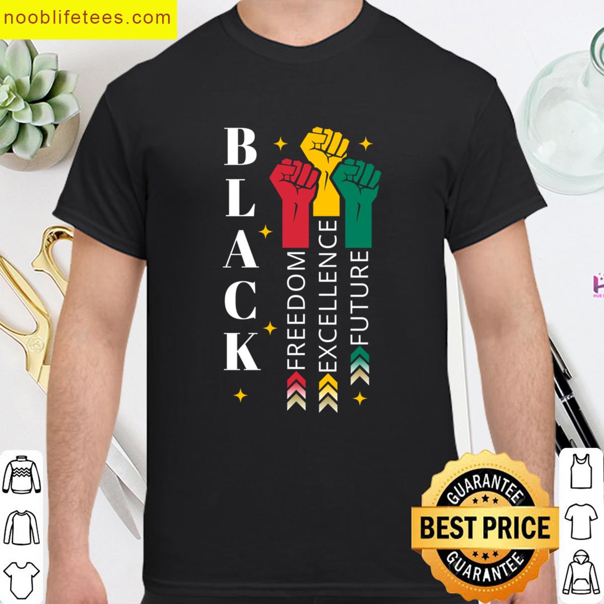 Black Excellence Graphic Tee premium shirt