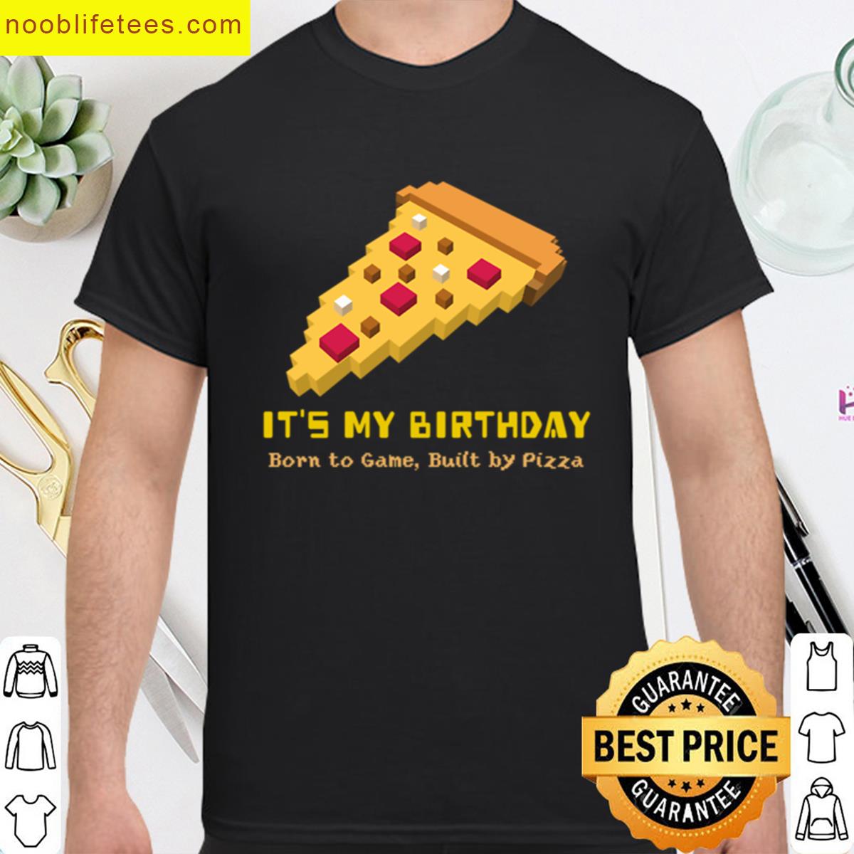 Born To Game Pizza Kids Tee premium shirt