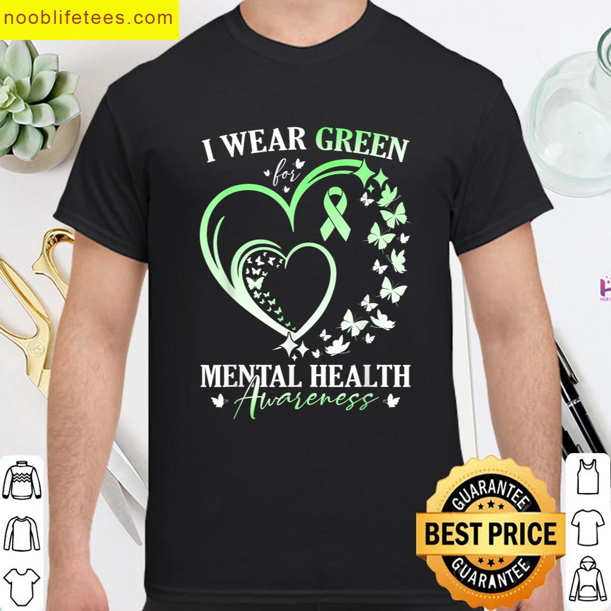 Butterfly Heart For Awareness premium shirt