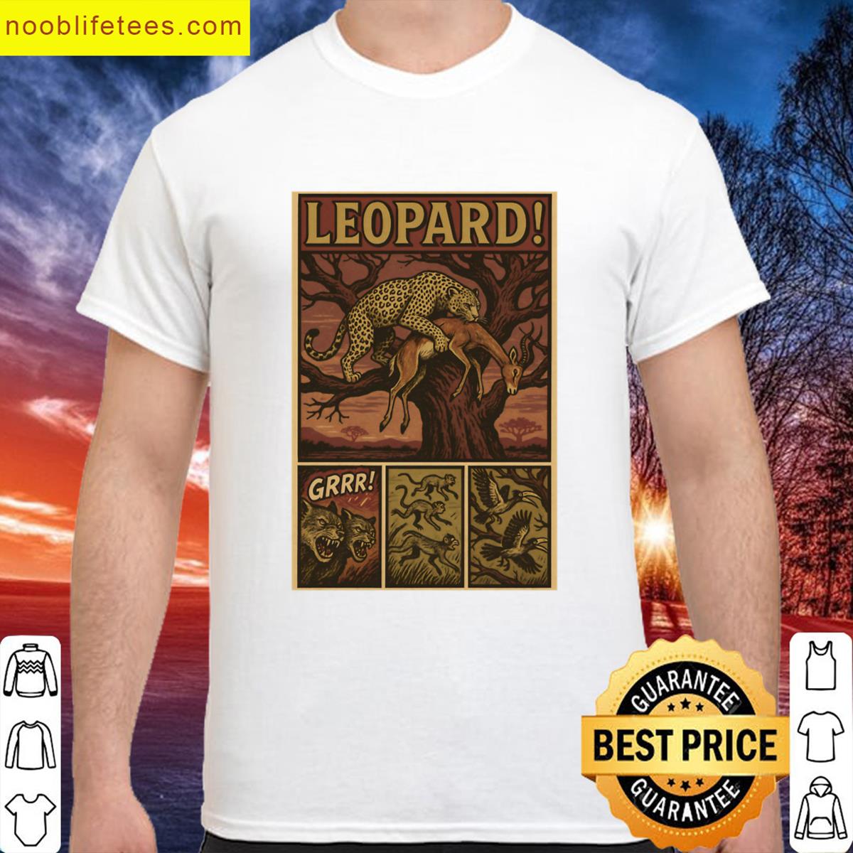 Comic Art Leopard Predator premium shirt